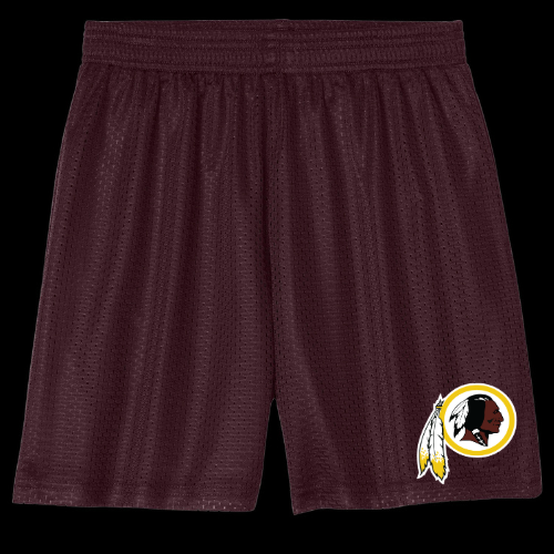 Warrior Football - Maroon Youth Mesh Shorts