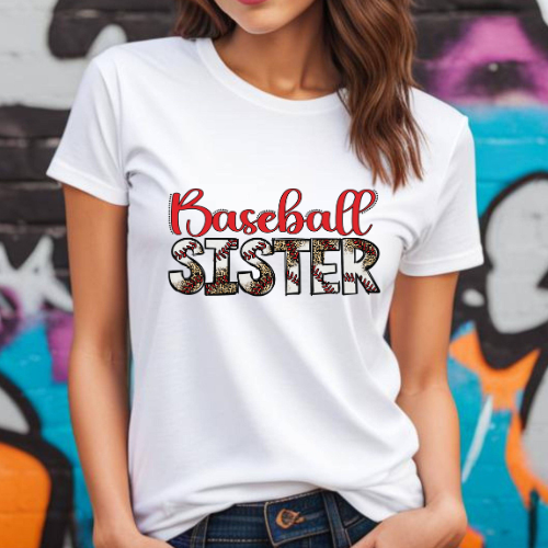 Baseball sister - stitches