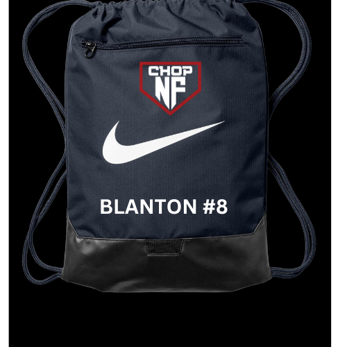 NIKE NAVY DRAWSTRING BAG WITH LOGO