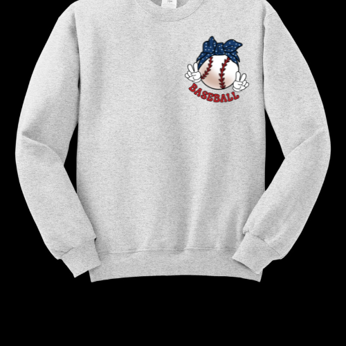 In My Baseball Mom Era Adult Crewneck Sweatshirt