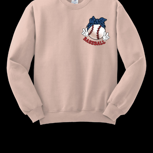 In My Baseball Mom Era Adult Crewneck Sweatshirt