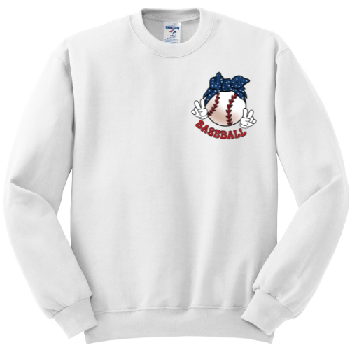 In My Baseball Mom Era Adult Crewneck Sweatshirt