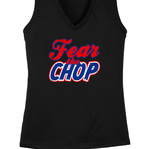 FEAR THE CHOP LOGO - LADIES DRI-FIT TANK TOP