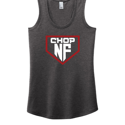 NF Chop Team Red Logo: Triblend Ladies Racerback Tank