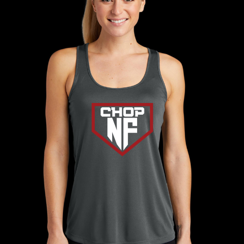 NF Chop Team Red Logo: Dri-fit Ladies Racerback Tank