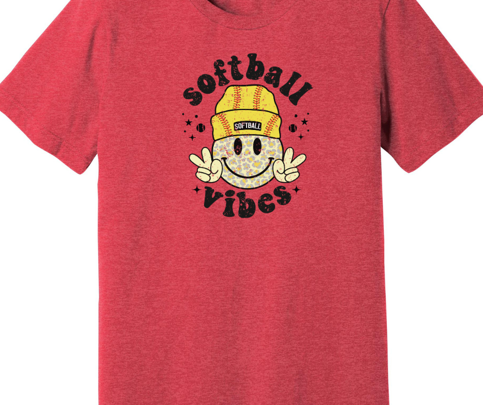 Softball Vibes Adult T-shirt