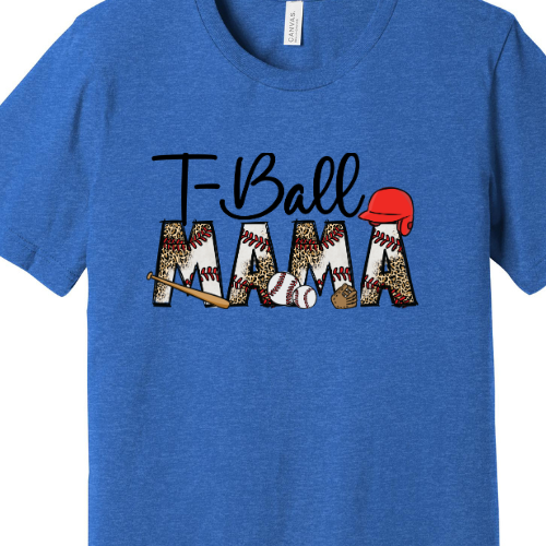 T-Ball Mama Adult T-Shirt