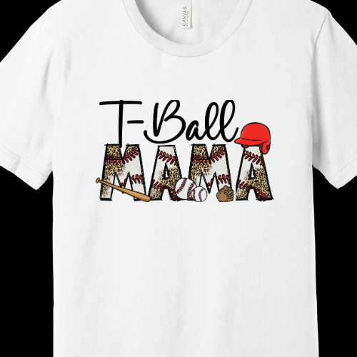 T-Ball Mama Adult T-Shirt