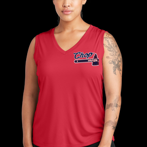 CHOP TOMAHAWK TEAM LOGO - LADIES DRI-FIT TANK TOP