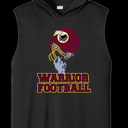 Warrior Football - Helmet in Air - Men's Sleeveless Hooded Dri-Fit
