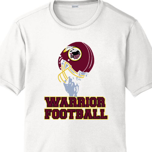 Warrior Football - Helmet in Air - Youth Dri-fit Short Sleeve