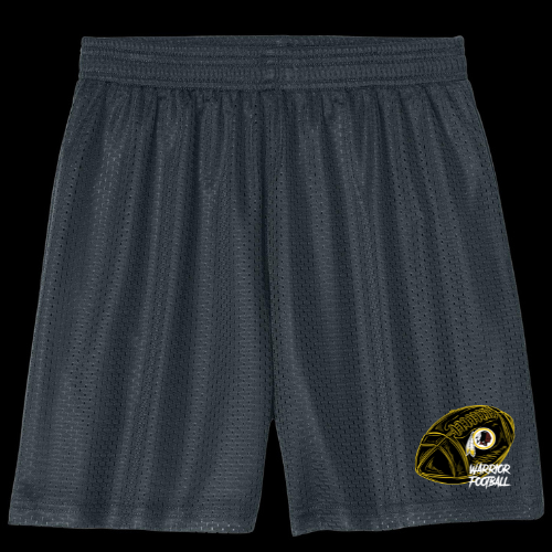 2025 CSA Red Football - Iron Grey Youth Mesh Shorts