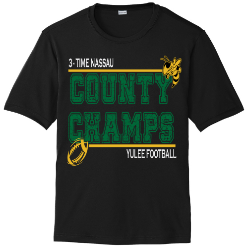 Yulee Football 3-Time County Champs - Adult