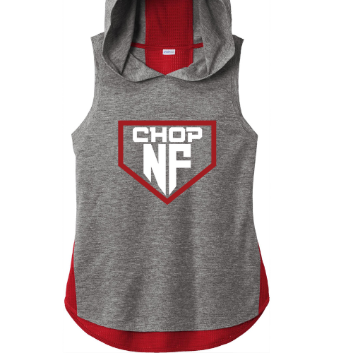 NF Chop Large Team Logo - Ladies Two-toned Sleeveless Dri-fit hoodie