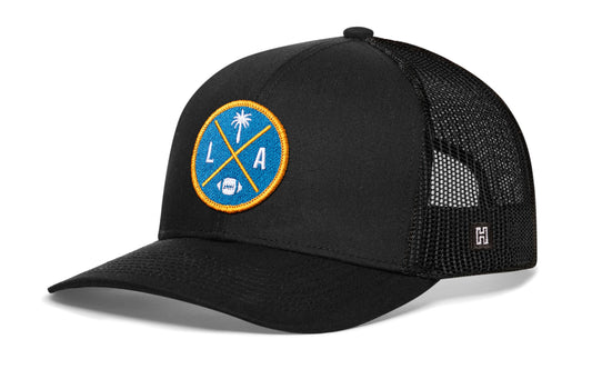 Los Angeles Football Trucker Hat  |  Light Blue LA X Snapback