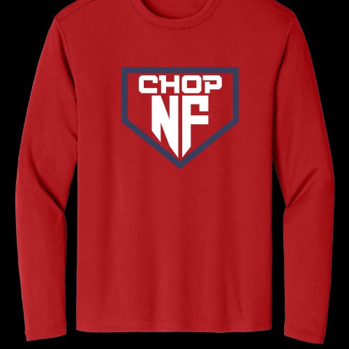 NF CHOP TEAM NAVY LOGO: ADULT LONG SLEEVE T-SHIRT