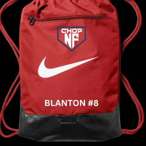 NIKE RED DRAWSTRING BAG WITH LOGO