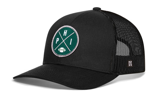 Philadelphia Football Trucker Hat  |  Dark Green PHI X Snapback