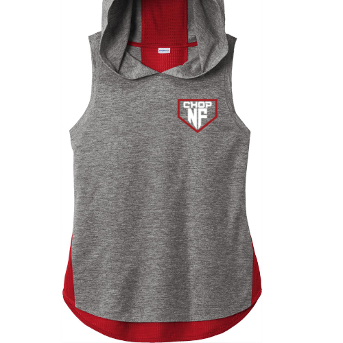 NF Chop Small Team Logo - Ladies Two-toned Sleeveless Dri-fit hoodie