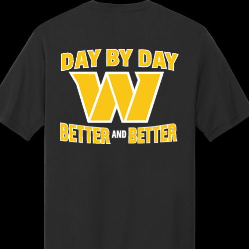 2025 CSA Red - Warriors Adult Dri-fit Shirt -White and Gold Design