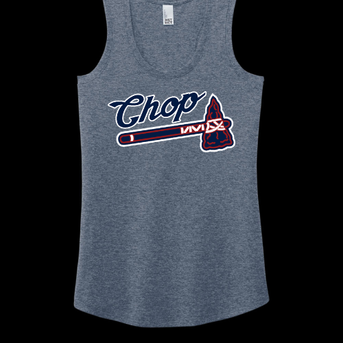 Chop Tomahawk Logo: Triblend Ladies Racerback Tank
