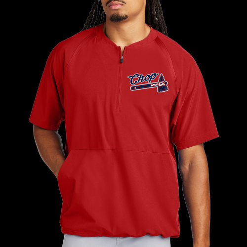 Chop with Tomahawk - Red 1/2 Short Sleeve Jacket