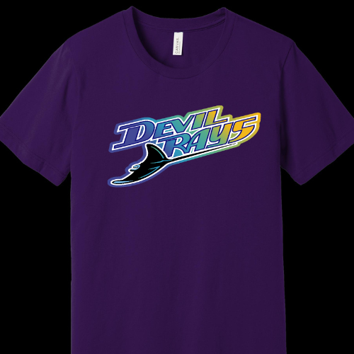 DEVIL RAYS ADULT T-SHIRT