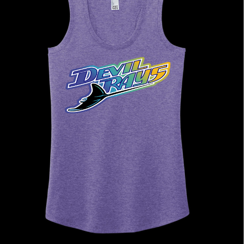Devil Rays Triblend Ladies Racerback Tank