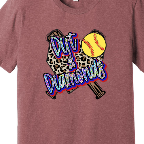 Dirt and Diamonds Adult T-Shirt