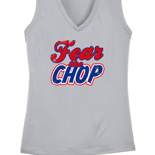 FEAR THE CHOP LOGO - LADIES DRI-FIT TANK TOP