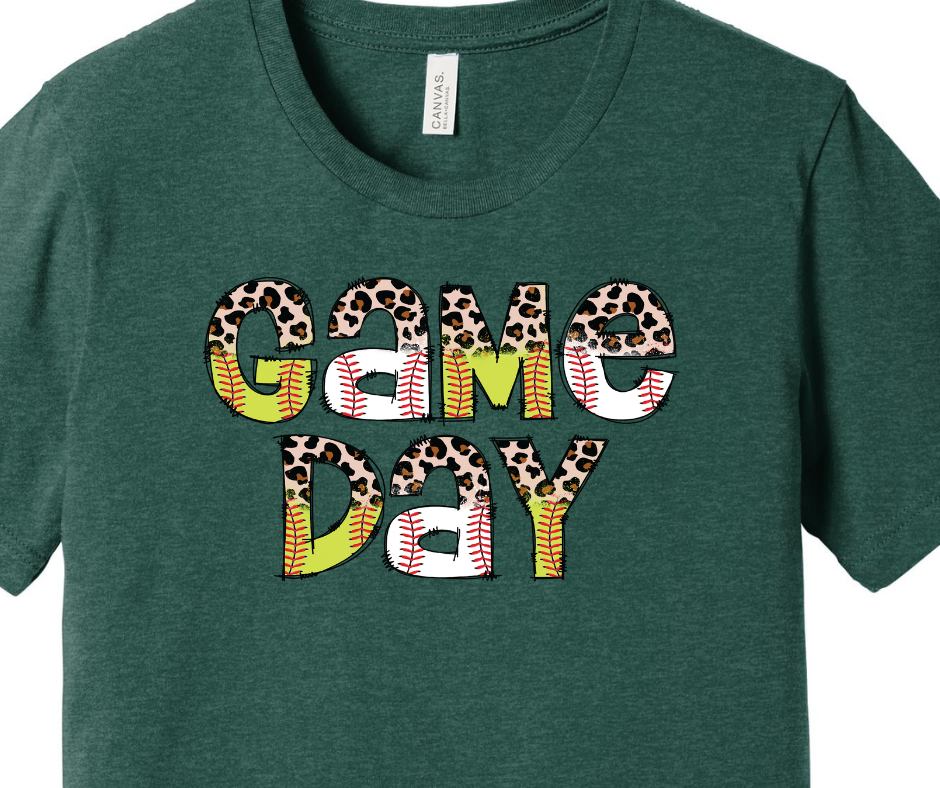 Game Day - Baseball and Softball Adult T-shirt