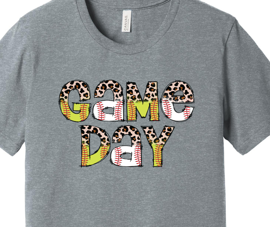 Game Day - Baseball and Softball Adult T-shirt