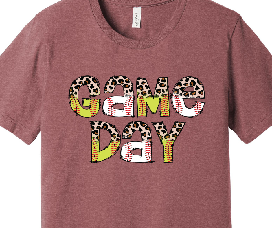 Game Day - Baseball and Softball Adult T-shirt
