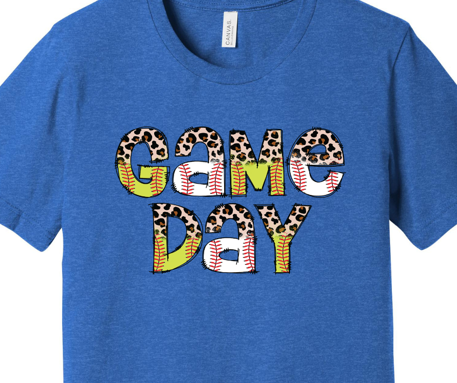 Game Day - Baseball and Softball Adult T-shirt