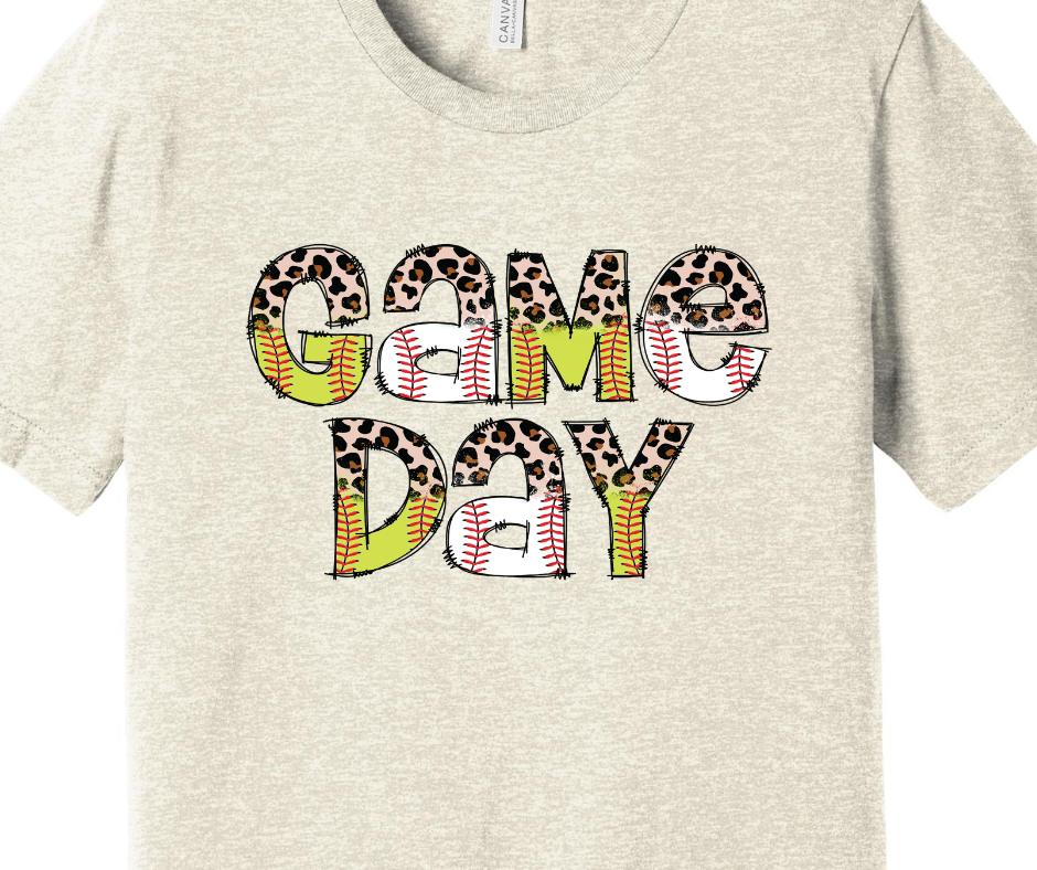 Game Day - Baseball and Softball Adult T-shirt