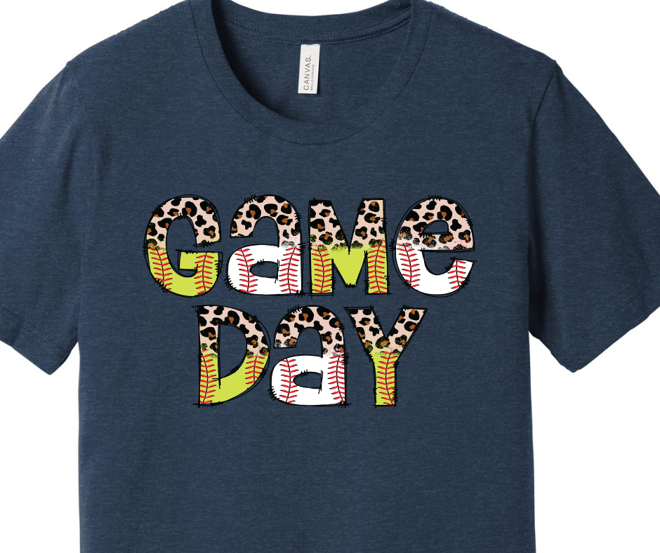 Game Day - Baseball and Softball Adult T-shirt