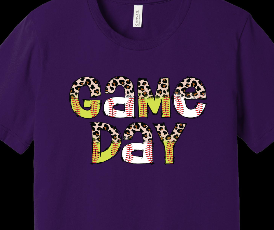 Game Day - Baseball and Softball Adult T-shirt
