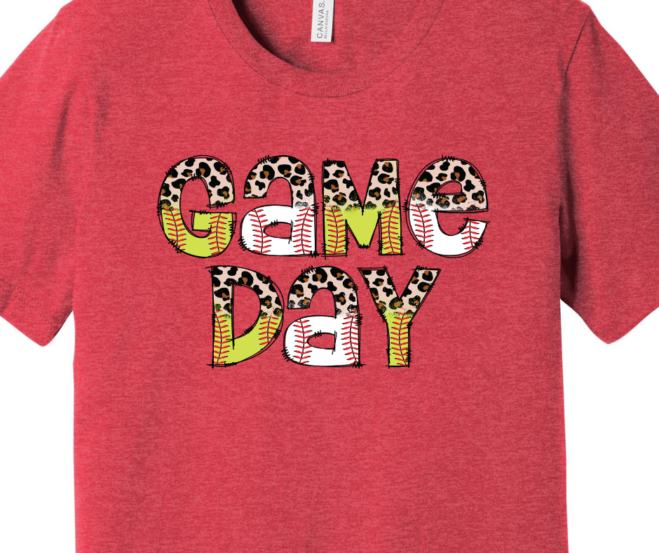 Game Day - Baseball and Softball Adult T-shirt