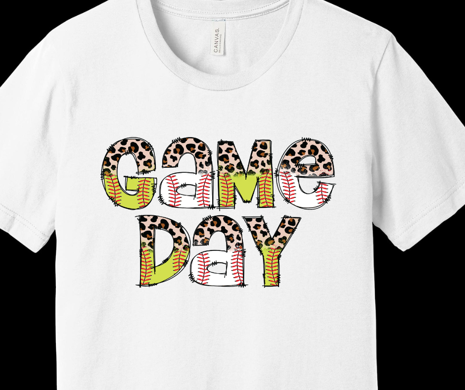 Game Day - Baseball and Softball Adult T-shirt