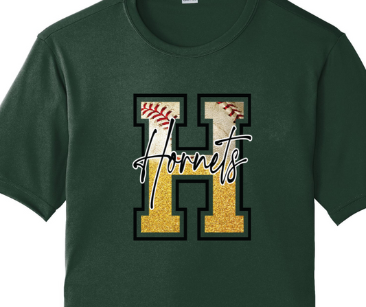 "H" Hornets Baseball Adult Dri-Fit Shirt