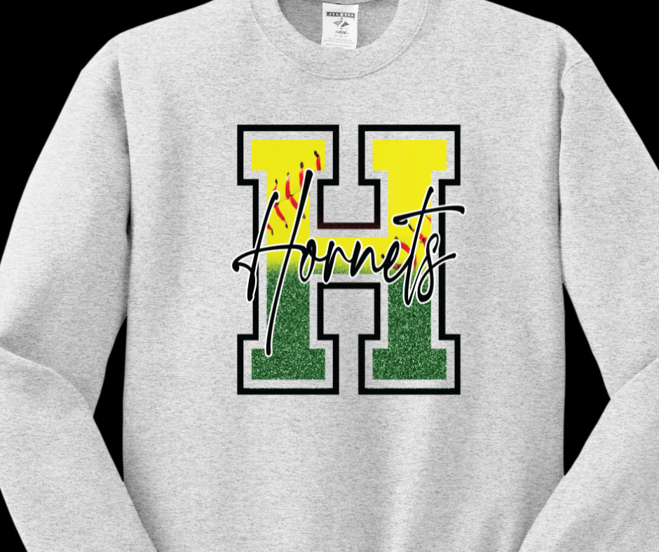 Hornets "H" Softball Crewneck Sweatshirt