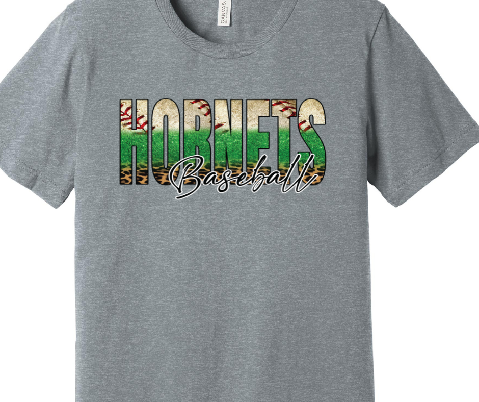 Hornets Baseball Adult T-Shirt