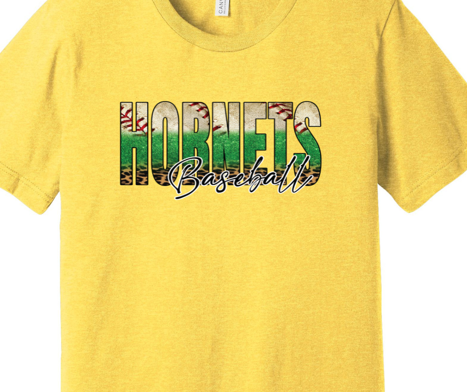 Hornets Baseball Adult T-Shirt
