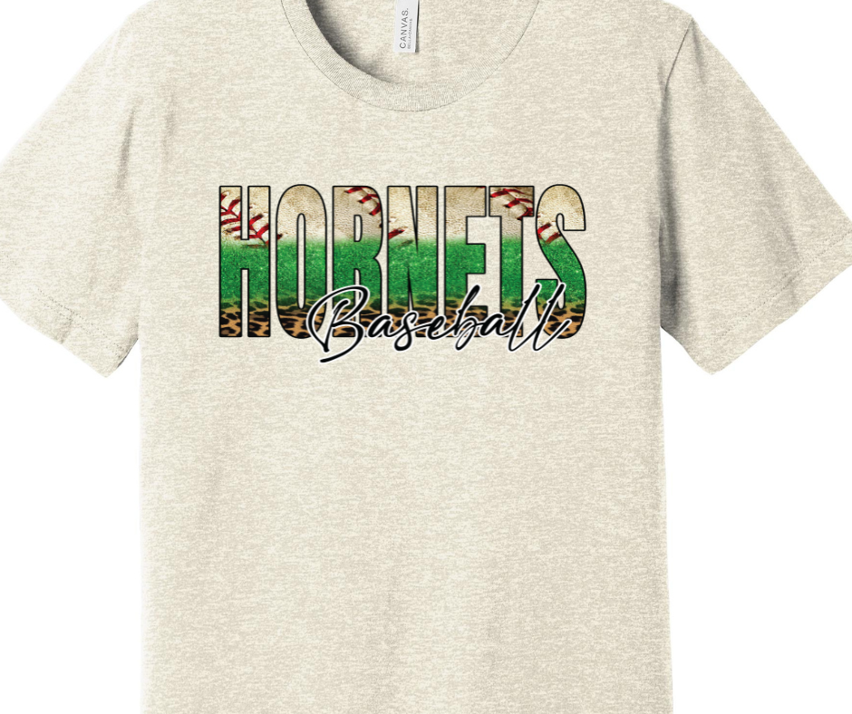Hornets Baseball Adult T-Shirt