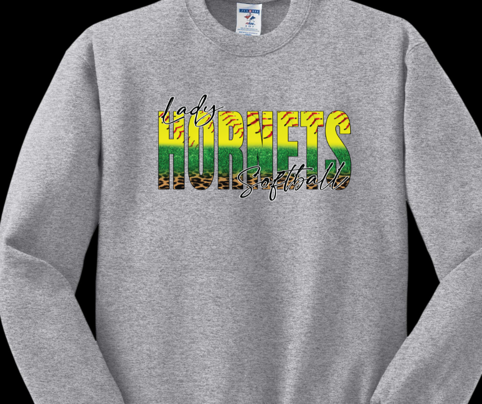 Lady Hornets Softball Crewneck Sweatshirt
