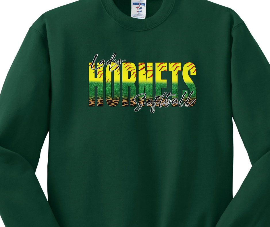 Lady Hornets Softball Crewneck Sweatshirt