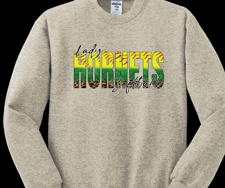Lady Hornets Softball Crewneck Sweatshirt