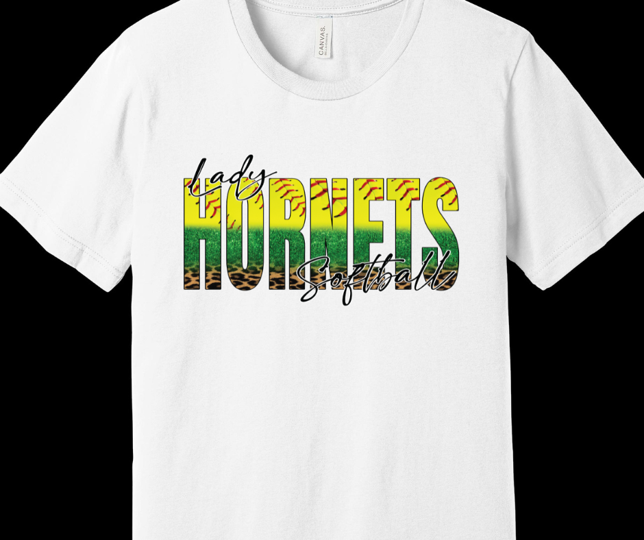 Lady's Hornets Softball Adult T-Shirt