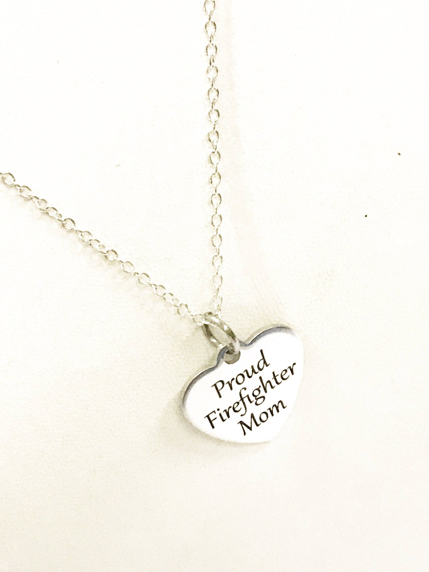 Firefighter Mom Necklace, Proud Firefighter Mom Jewelry, Gift For Firefighter Mom, Firefighter Mother Gift, Gift For Mother Of Firefighter