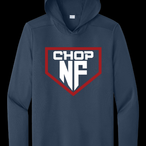 Navy NF Chop Long Sleeve Hooded Dri-fit Shirt - SPF50